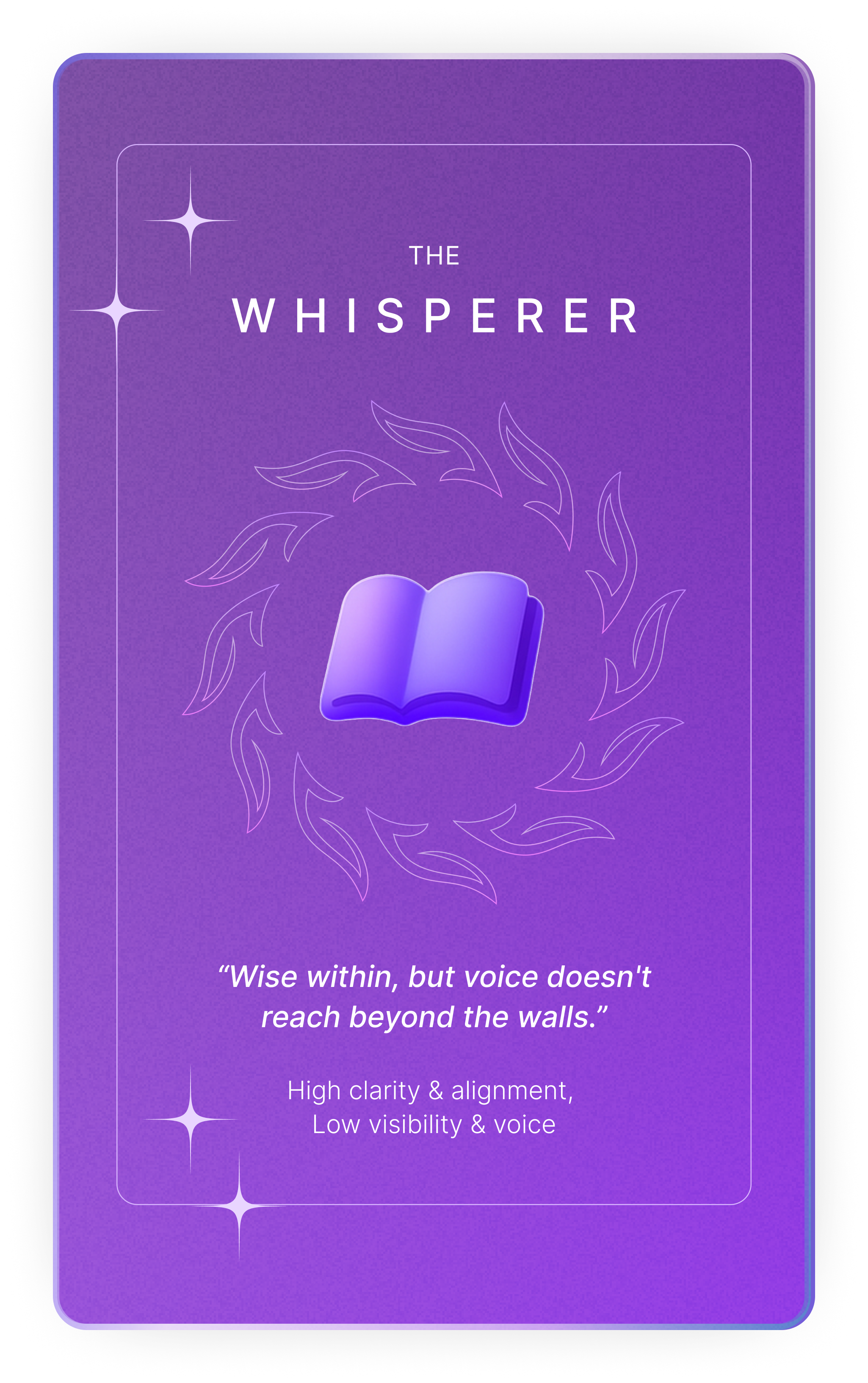 The Whisperer Card